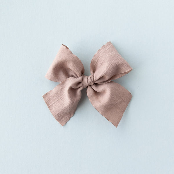 January - Taupe Ribbon Hand-tied Bow