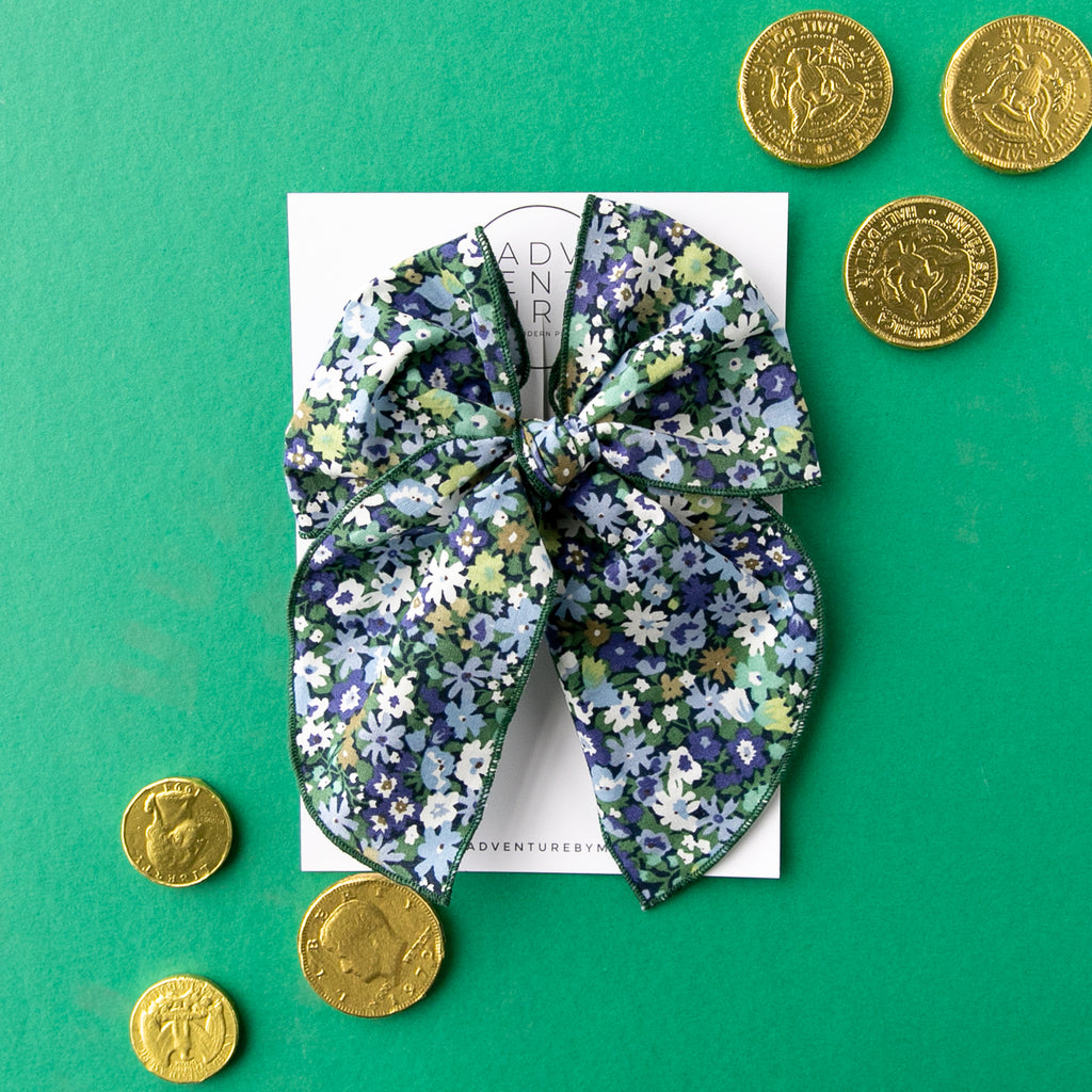 March - Floral Party Bow