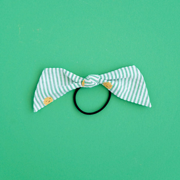 June - Green Stripe & Suns Modern Knot