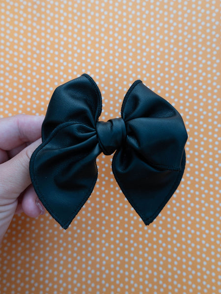 October - Black Petite Party Bow Add-On