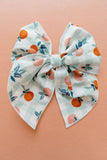 August - Peach Party Bow