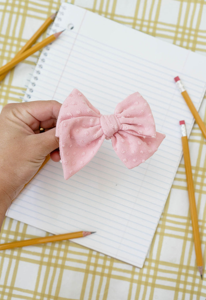 September - Pink Hand-tied Bow Add On