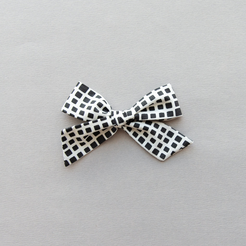 September - Black Check Hand-tied
