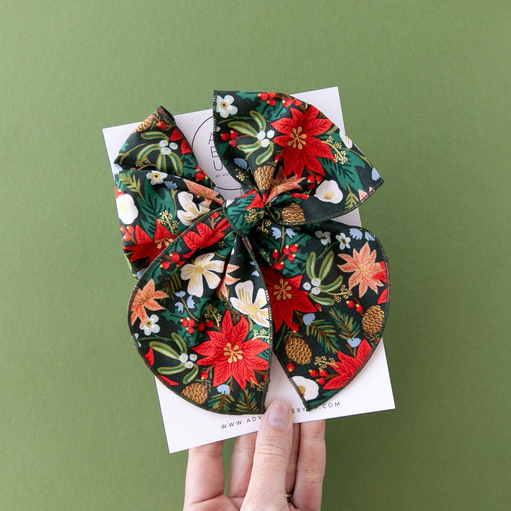 December -Rifle Floral Party Bow