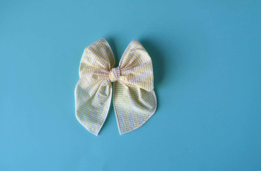 June 2026 Yellow Striped Party Bow