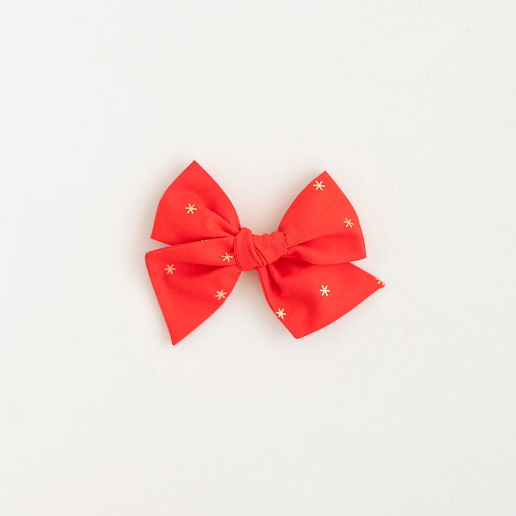 July - Red Sparklers Oversized Hand-tied Bow