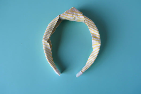 June 2026 Yellow Strip Knotted Headband Add On