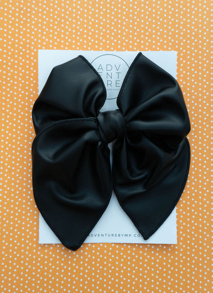 October - Black Party Bow