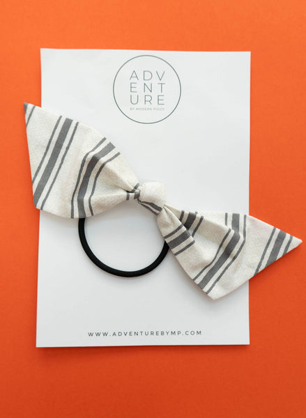 Octobber - Gray Stripe Modern Knot Add-On