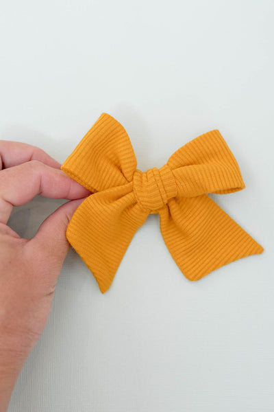 September - Yellow Hand-tied Bow Add On
