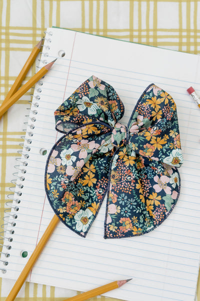 September - Floral Party Bow