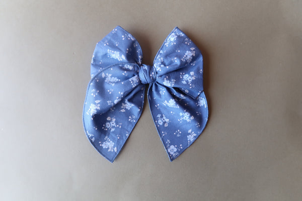 July 2026 Party Bow Add On-Blue Floral