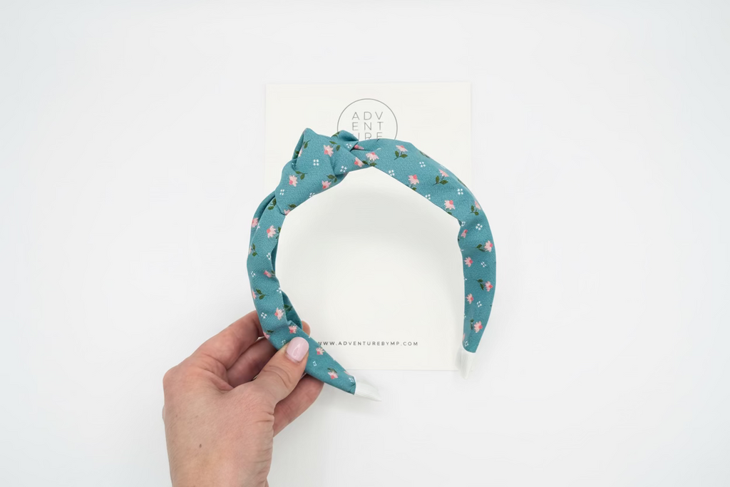 April - Blue Knotted Headband Add-On