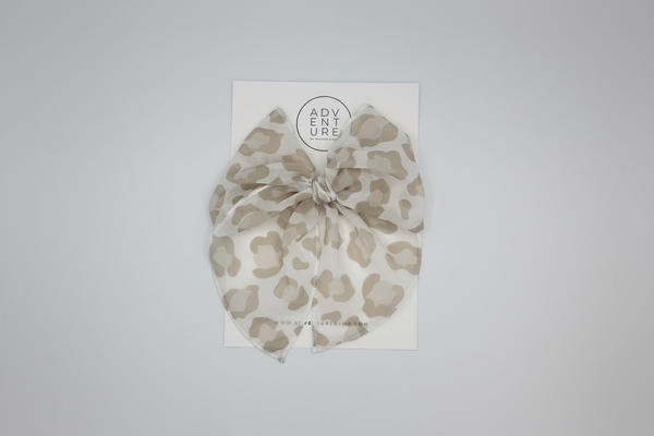 April - Leopard Party Bow Add On